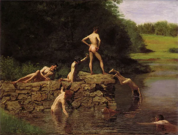 Thomas Eakins: The Swimming Hole, 1884-5, Amon Carter Museum, Fort Worth, Texas.