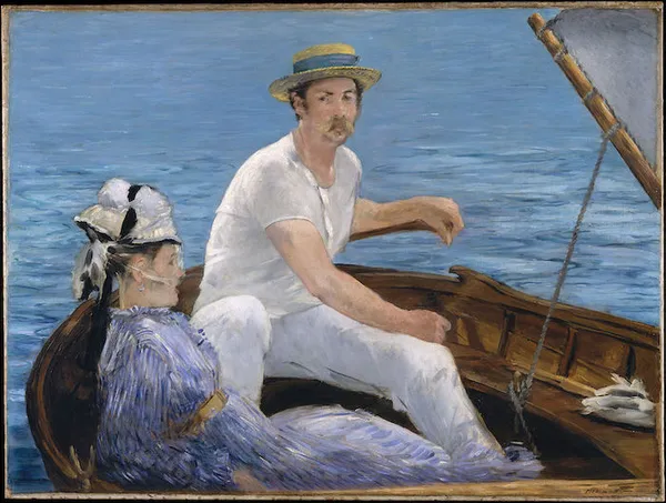 Edouard Manet: Boating (1874), oil on canvas; 97.2 x 130.2 cm, Metropolitan Museum of Art, New York City