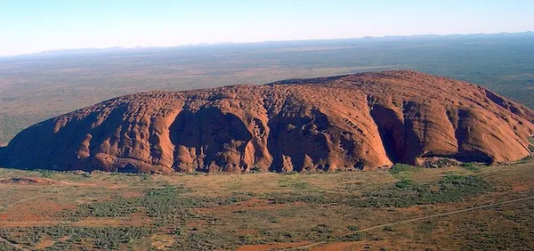 Helicopter view of Uluru (Photo taken 1 December 2008 by Huntster)