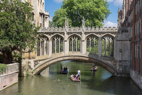 The Bridge of Sighs in St John's College, Cambridge, England. (July 2014) Photo by DAVID ILIFF. License: CC-BY-SA 3.0"
