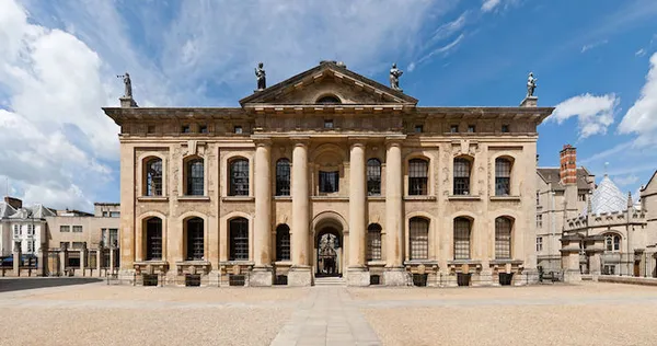 The Clarendon Building, in Oxford, England; a perspective corrected view of the South face. (photo taken 30 May 2010 by Diliff)
