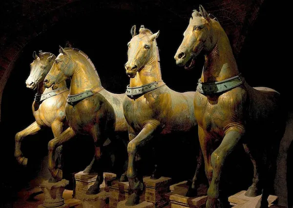 Original Horses Inside Basilica San Marco (photo taken 17 May 2011, 13:34, by Morn).