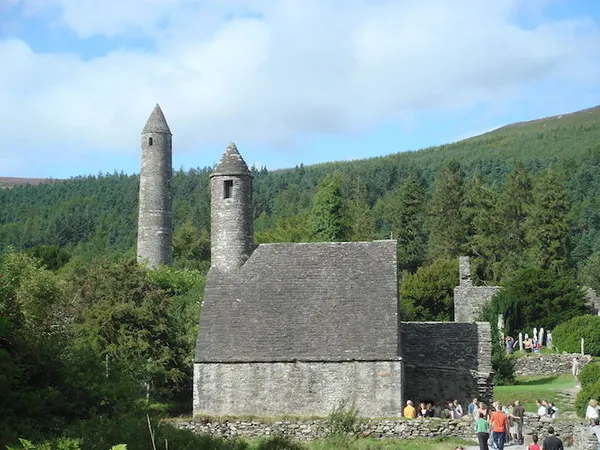 Saint Kevin's monastery at Glendalough, Wicklow County, Ireland.(Photo taken before 22, February 2008 (original upload date) by Schcambo)