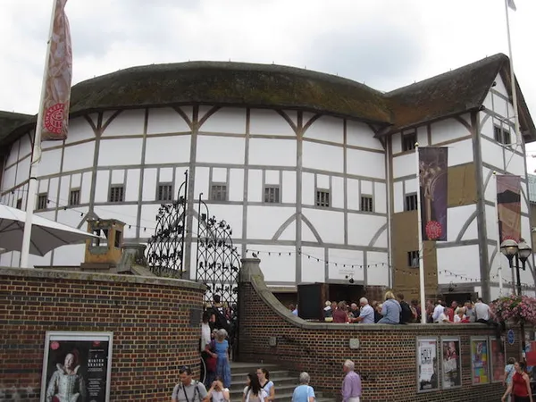 Exterior of the modern reproduction of the Globe, London, United Kingdom (Photo taken August 2014 by Another Believer)