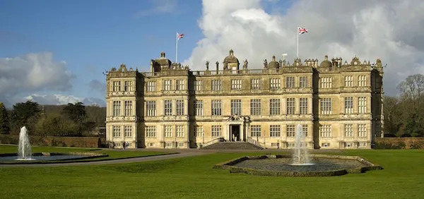 Longleat House is widely regarded as one of the finest examples of Elizabethan architecture in Britain. Construction began in 1567. (photo taken 23:42, 26 March 2013 by  Saffron Blaze, via http://www.mackenzie.co)