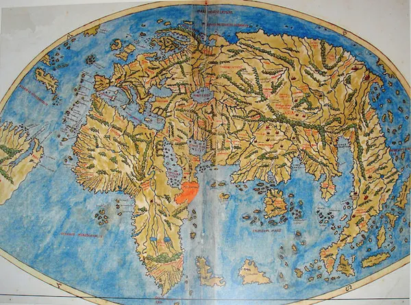 The world map by Pietro Coppo (1520)