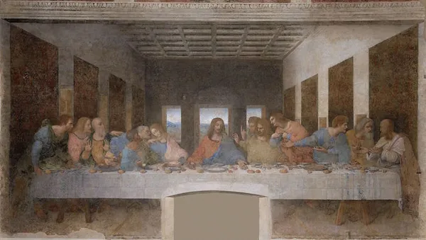 Leonardo da Vinci: The Last Supper (1498)—Convent of Sta. Maria delle Grazie, Milan, Italy