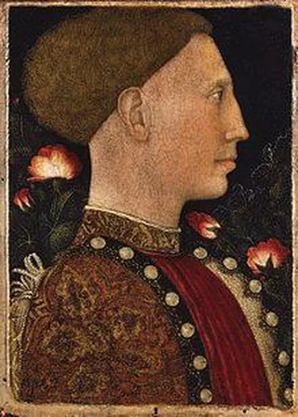 Leonello D'Este painted by Pisanello