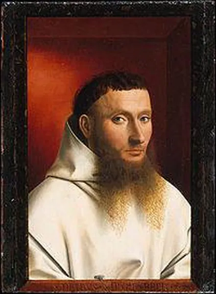 Petrus Christus: Portrait of a Carthusian, 1446.  (Metropolitan Museum of Art, New York)