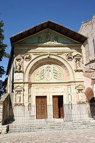 The marble façade of the church of S. Bernardino at Perugia. (G.dallorto, 2006)