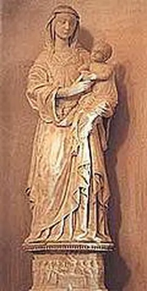 Madonna with Child (1471-72), in the church of the Immacolata in Palazzolo Acreide, Sicily.