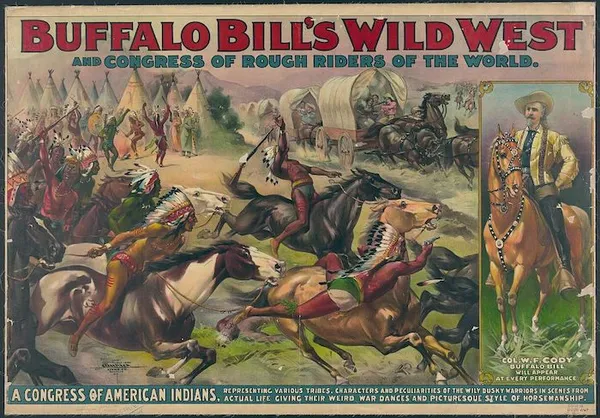 Poster of Buffalo Bill's Wild West Show. Library of Congress.