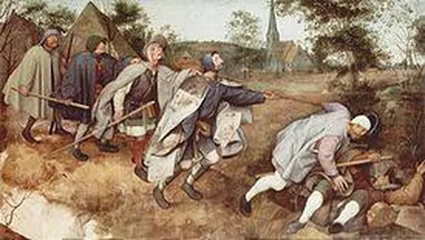 Pieter Bruegel the Elder The Blind Leading the Blind (1568) Oil, 86 cm × 154 cm (34 in × 61 in) Museo di Capodimonte, Naples