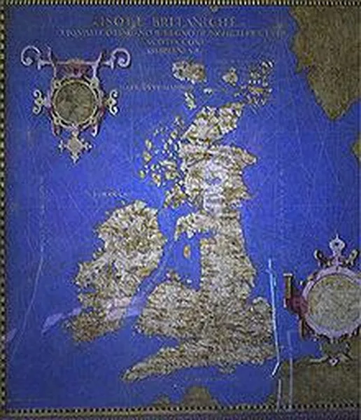 Map of the British Isles by Ignazio Danti.