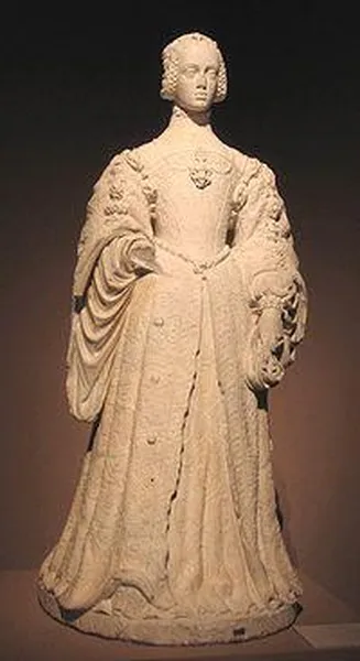 Marble statue of Isabella of Portugal by Pompeo Leoni (1572, Prado, Madrid)