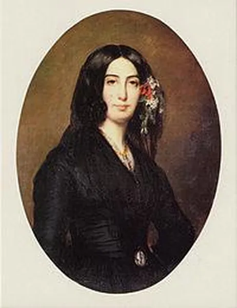 Portrait of George Sand by Auguste Charpentier (1838)