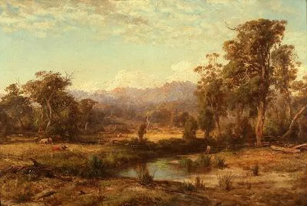 Macedonia Ranges, by Louis Buvelot, 1874. Oil on canvas.