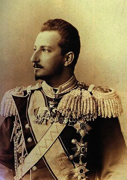 A picture of tsar (king) Ferdinand of Bulgaria in his younger days.