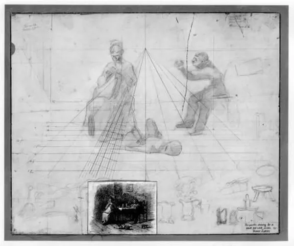 Thomas Eakins: Sketch for Mr. Neelus Peeler’s Conditions (1879) sketch and study 
