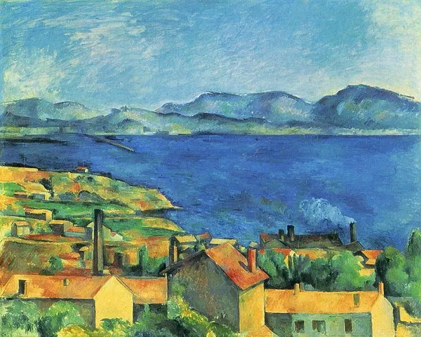 Paul Cézanne: The Bay of Marseilles, view from L'Estaque (1885) 80 × 99,6 cm; Art Institute of Chicago