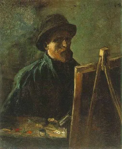 Vincent van Gogh: Self-Portrait with Dark Felt Hat at the Easel (1886)Van Gogh Museum, Amsterdam