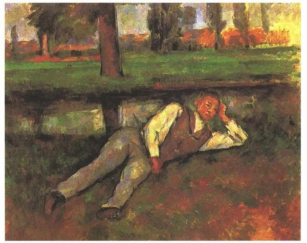 Paul Cézanne: Boy resting (1887); Hammer Museum, Los Angeles