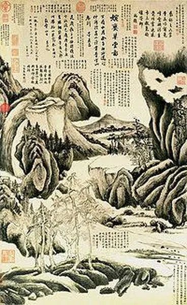 Dong Qichang: Wanluan Thatched Hall (1597) Private collection, Taipei.