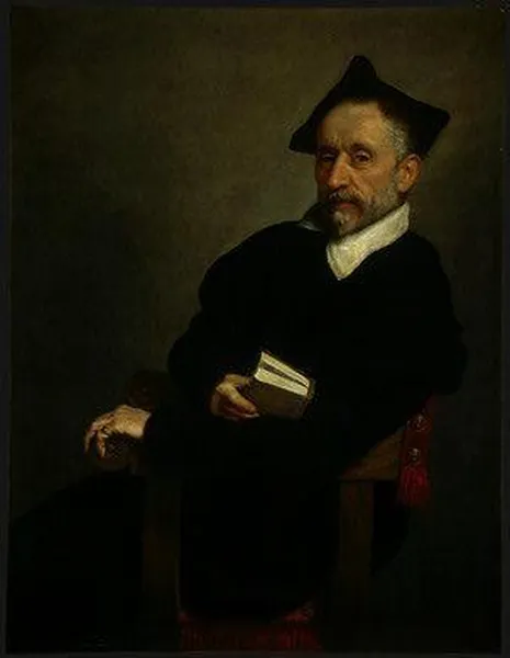 Giovanni Battista Moroni: Titian's Schoolmaster (c. 1575)oil on canvas, 96.8 x 74.3 cm (38 1/8 x 29 1/4 in.) Widener Collection