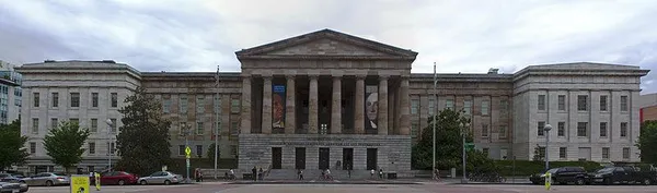 The Old Patent Office Building, home of the National Portrait Gallery and Smithsonian American Art Museum on F Street NW in Washington, D.C. This image was created with Hugin (22 May 2011, by Wknight94)