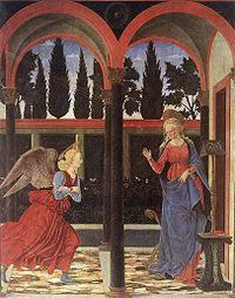 Annunciation (1447) Tempera on wood, 167 x 137 cm Galleria degli Uffizi, Florence.