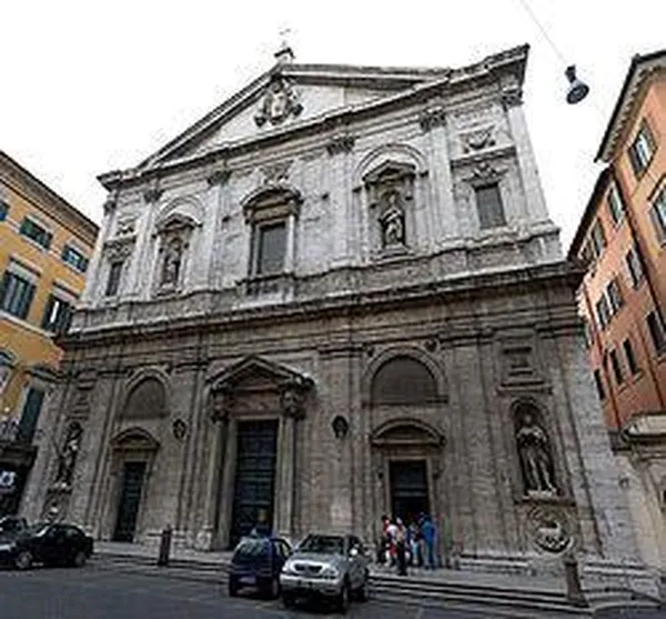 Façade of San Luigi dei Francesi, National Church in Rome of France (Photo by Maros M r a z, 2008)