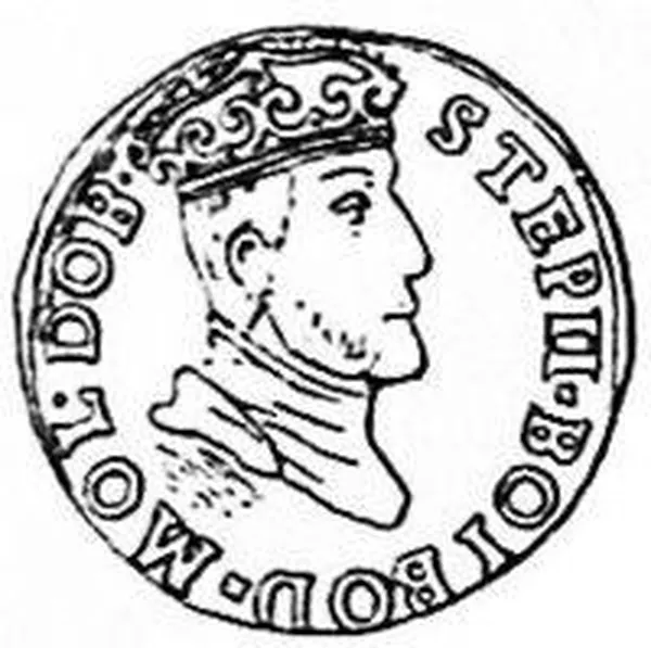 Ştefan Răzvan on his coin