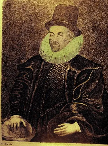 Artist unknown after title page of De Magnete (1600): Dr. William Gilbert