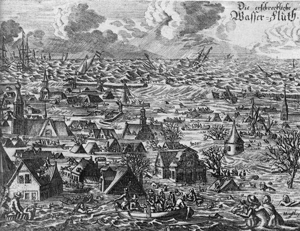 Contemporary picture of the flood