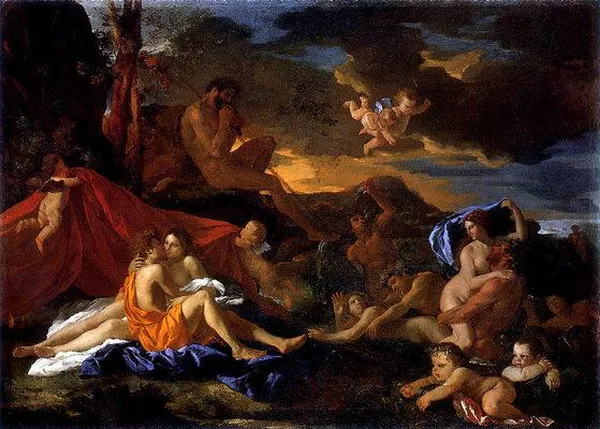 Nicolas Poussin: Acis and Galatea (1629) National Gallery, London.