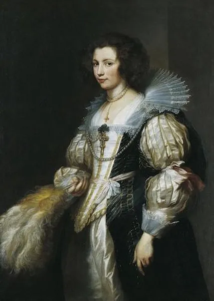 Anthony van Dyck: Marie-Louise de Tassis (1630) Oil on canvas, 120 × 93 cm, Fürstlich Lichtensteinische Gemäldegalerie, Vaduz