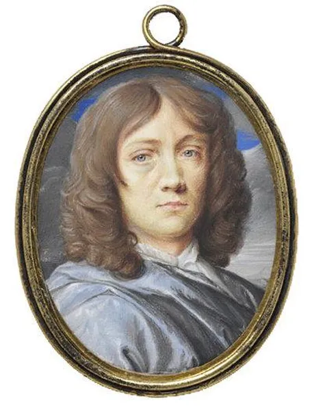 Thomas Flatman, 1635-88, Self-portrait, Dated 1673, Watercolor on vellum V&A Museum no. P.79-1938  Victoria and Albert Museum, London