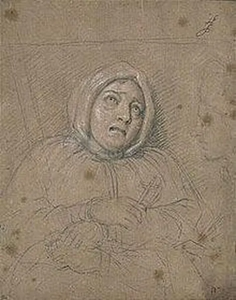 Marie Madeleine Marguerite d'Aubray, Marquise de Brinvilliers, 1676, after her imprisonment, portrait by Charles LeBrun.