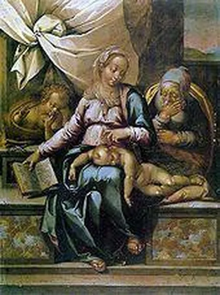 Bartolomeo Passarotti: Madonna of Silence, oil on copper panel