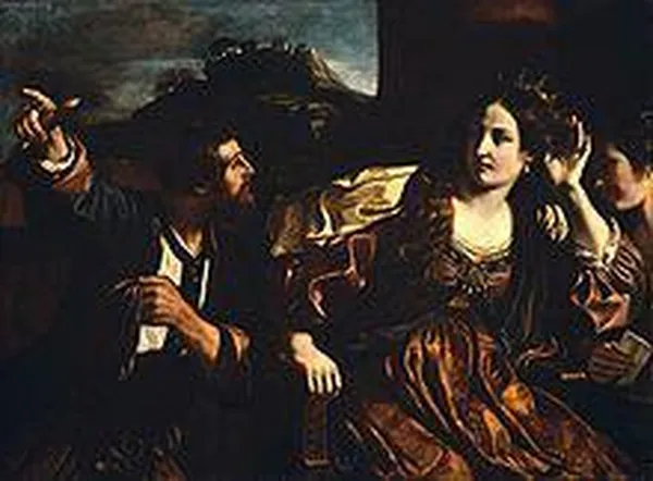 Guercino: Semiramis hears of the insurrection at Babylon (Museum of Fine Arts, Boston)