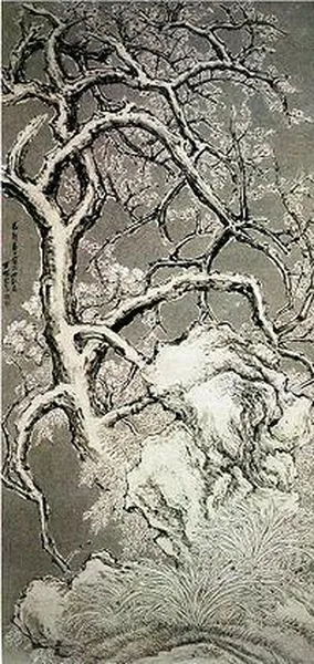 Zhang Yan: Plum Blossoms in Snow (1639) Suzhou Museum