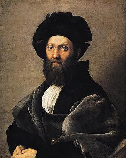 Raphael: Portrait of Baldassare Castiglione (1512-15) Oil on canvas, 82 cm × 67 cm (32 in × 26 in), Louvre, Paris