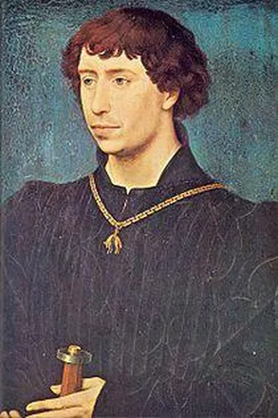 Rogier van der Weyden painted Charles the Bold as a young man in about 1460, wearing the Order of the Golden Fleece