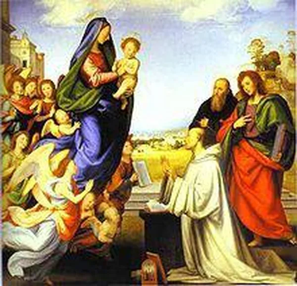 The Vision of St. Bernard ca 1504 (Uffizi).