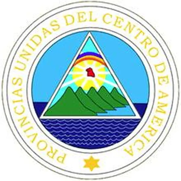 Coat of arms of the United Provinces of Central America in 1823.