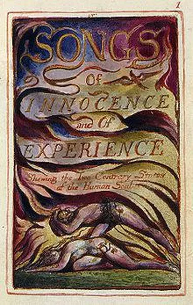 Blake's frontispiece for Songs of Innocence and of Experience