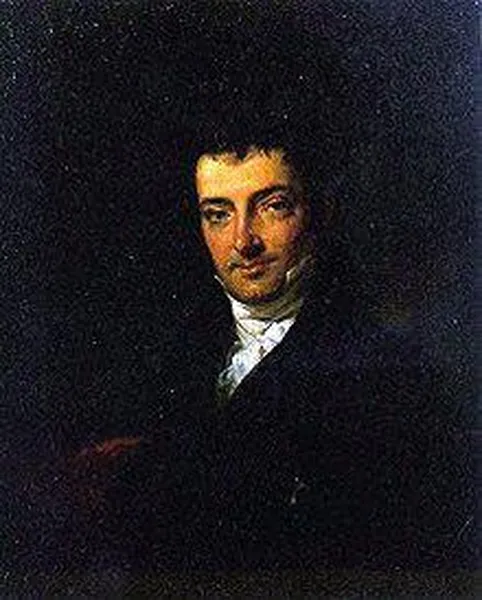 Portrait of Irving in about 1820, attributed to Charles Robert Leslie.  