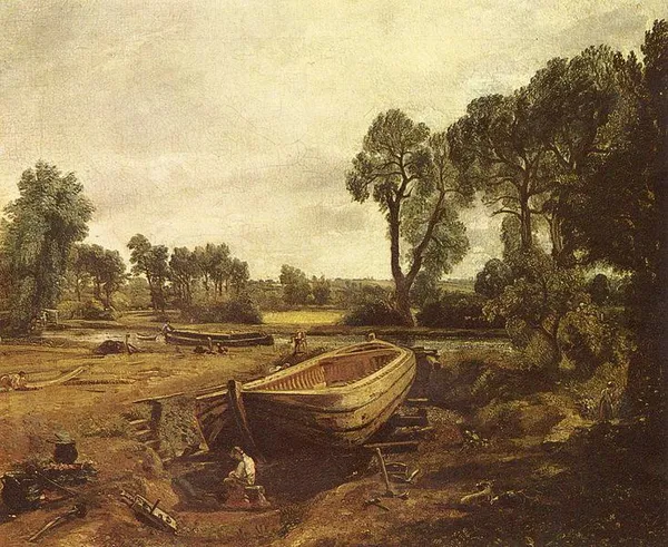 Boat-building near Flatford Mill 1815, oil on canvas, 51 × 62 cm, Victoria and Albert Museum, London