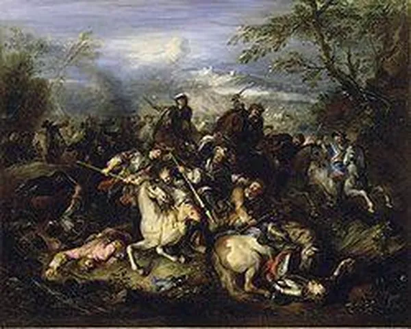 Joseph Parrocel: Battle of Leuze (ca. 1691)