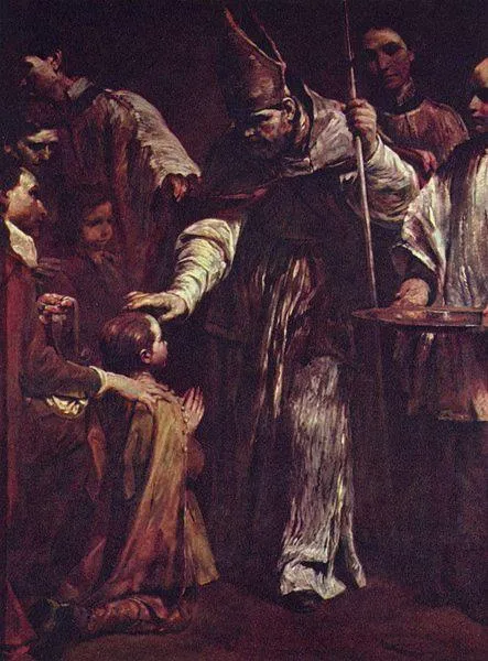 Giuseppe Crespi: Communion (from The Seven Sacraments), circa 1712. Oil on canvas; 125,5 × 93 cm; Gemäldegalerie Alte Meister, Dresden